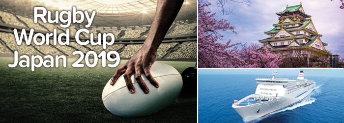 Rugby World Cup Japan 2019: follow your team by ferry